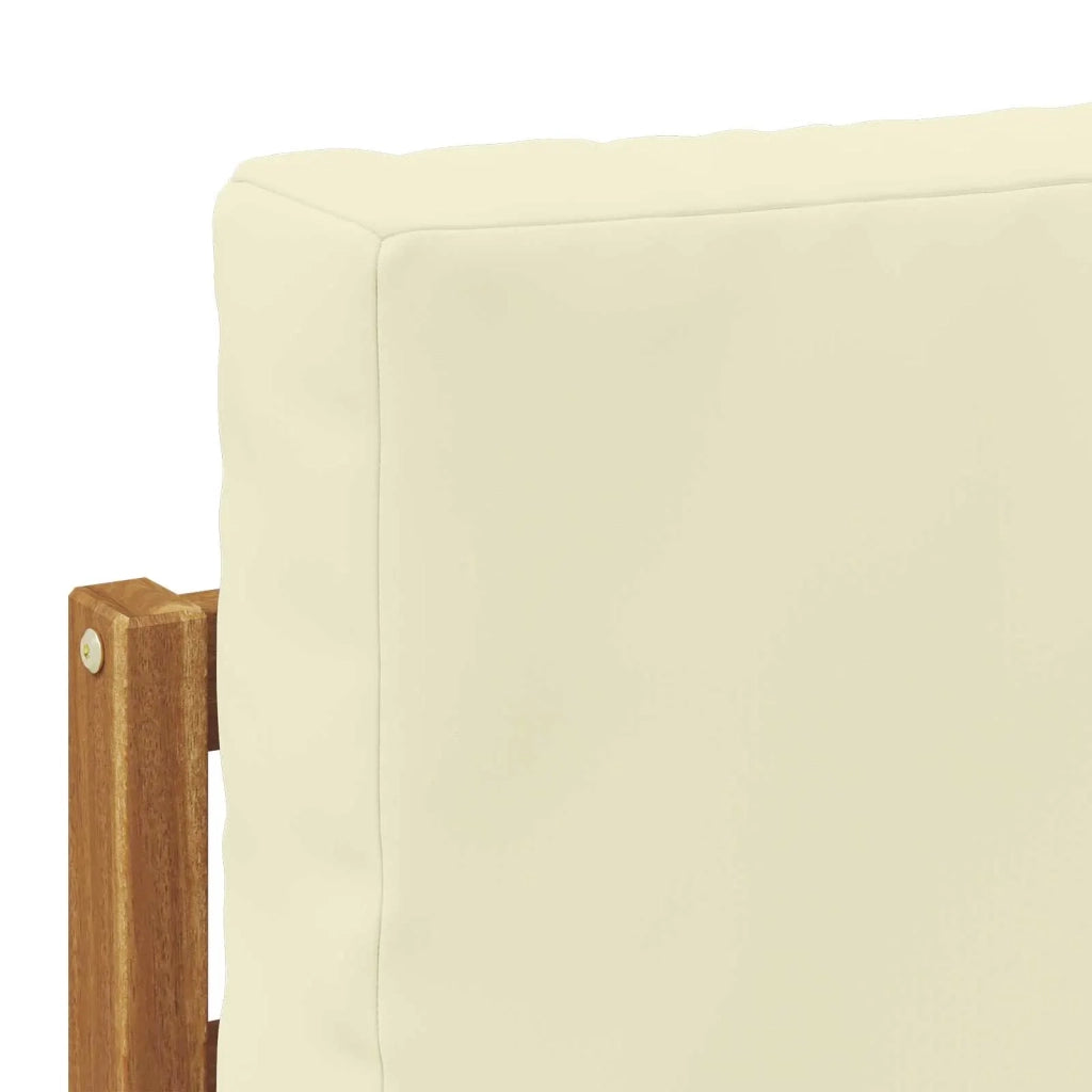Set divano sezionale con cuscino 4 pcs Naturale e Crema 3384356
