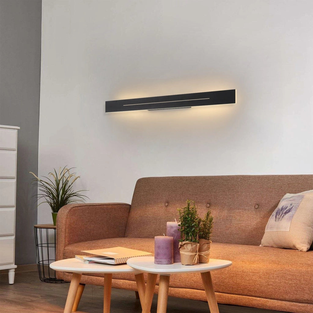 ZMH Applique LED per interni nera 30cm 60cm 100cm
