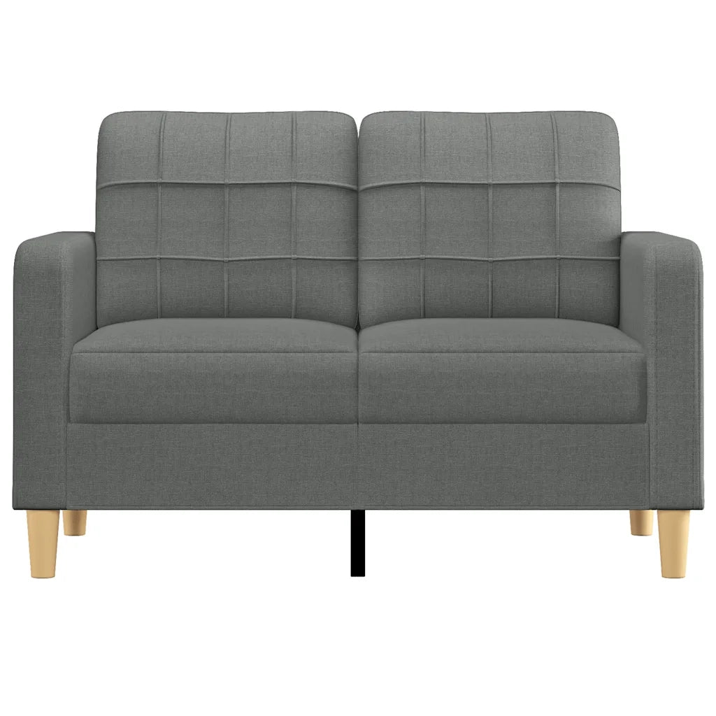 Divano a 2 Posti-Sofa 2 Posti Grigio Scuro 120 cm in Tessuto 498092