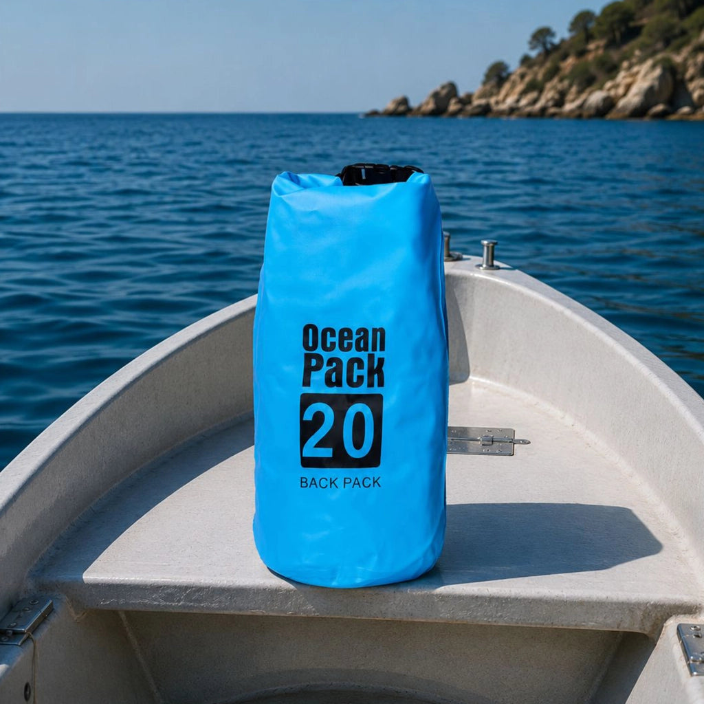 Semiha, Borsa Impermeabile Capacità 20 lt, blu