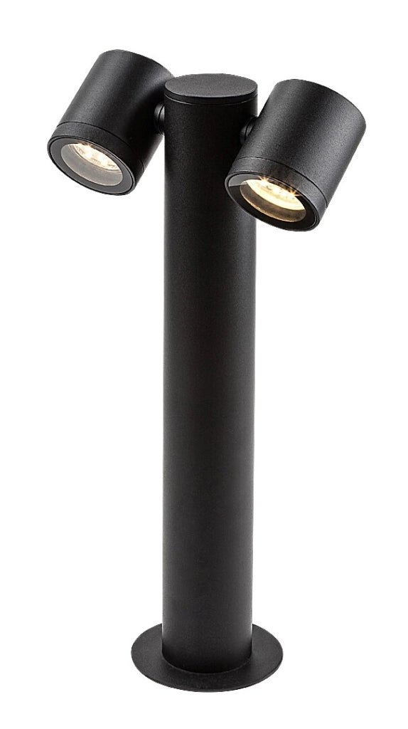 Lampada paletto esterno nero 44cm 2xGU10 IP44 Rabalux