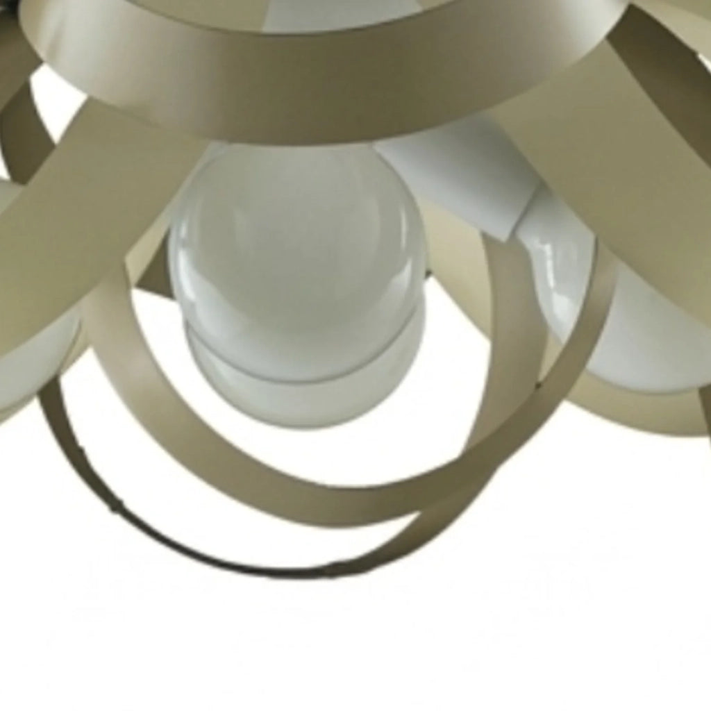 Sospensione Primula 4 Luci Tortora LuceArt Classic