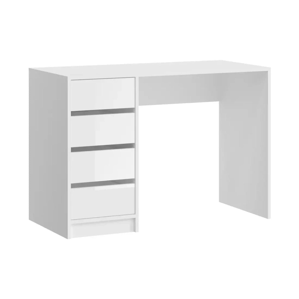 Toeletta ESTRELLA bianca senza specchio – 110 cm, 4 cassetti, stile classico