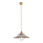 Lampadario Rustico Palma 1 Luce Avorio LuceArt Classic