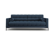 Cosmopolitan Design - Divano "Bali" 4 posti in tessuto strutturato blu 
