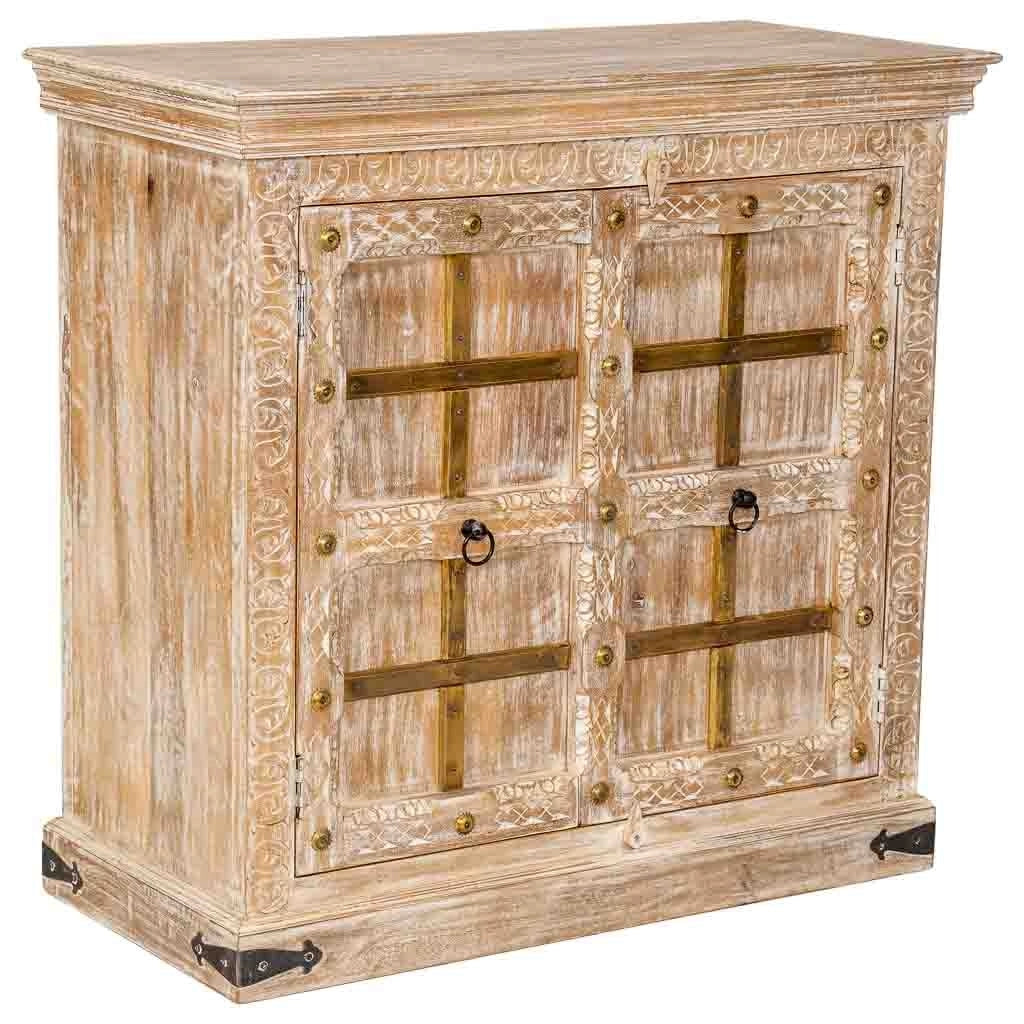 Credenza in legno beige 99x46x96h cm