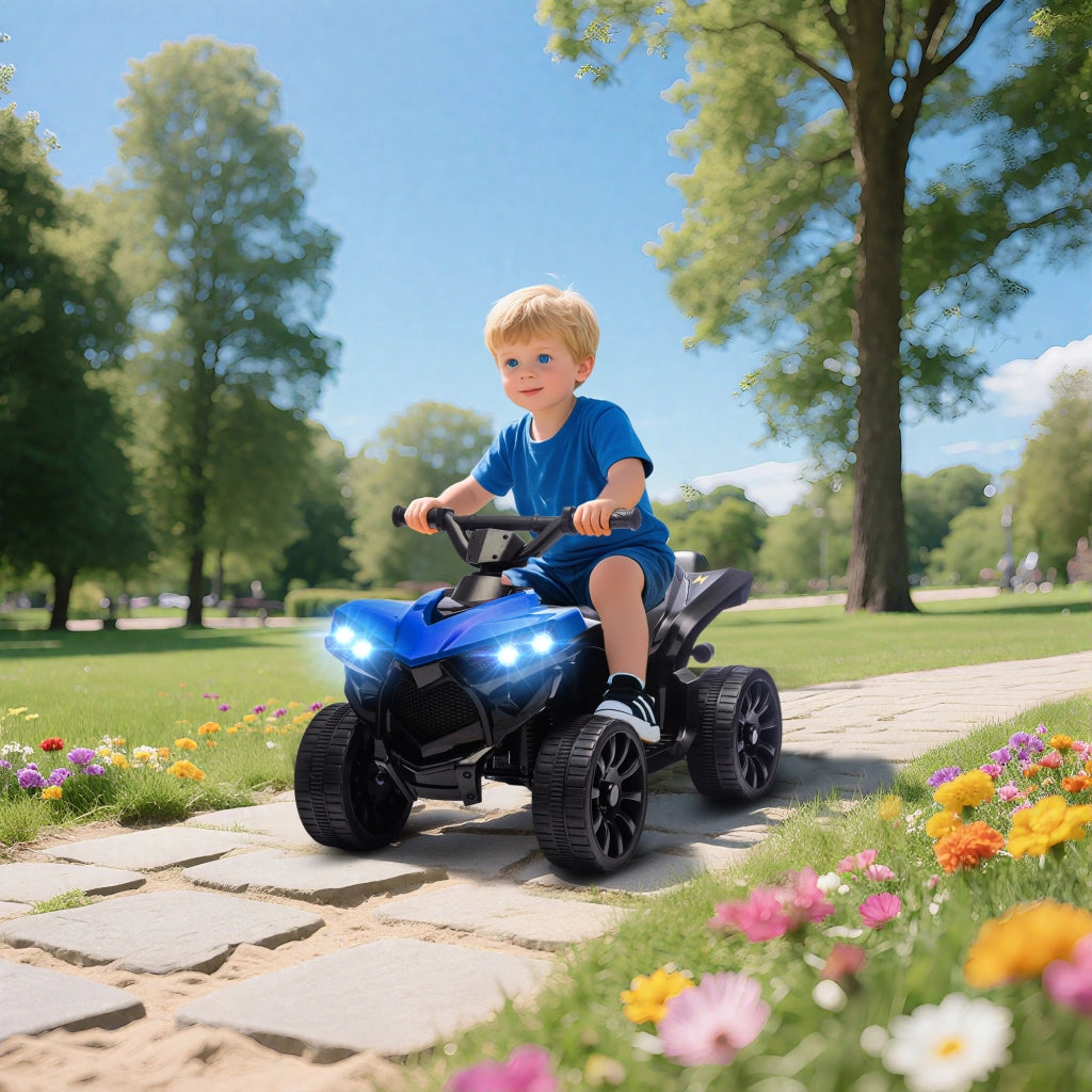 Quad elettrico per bambini 6V ¨C Minimal ¨C 70x42x45 cm blu