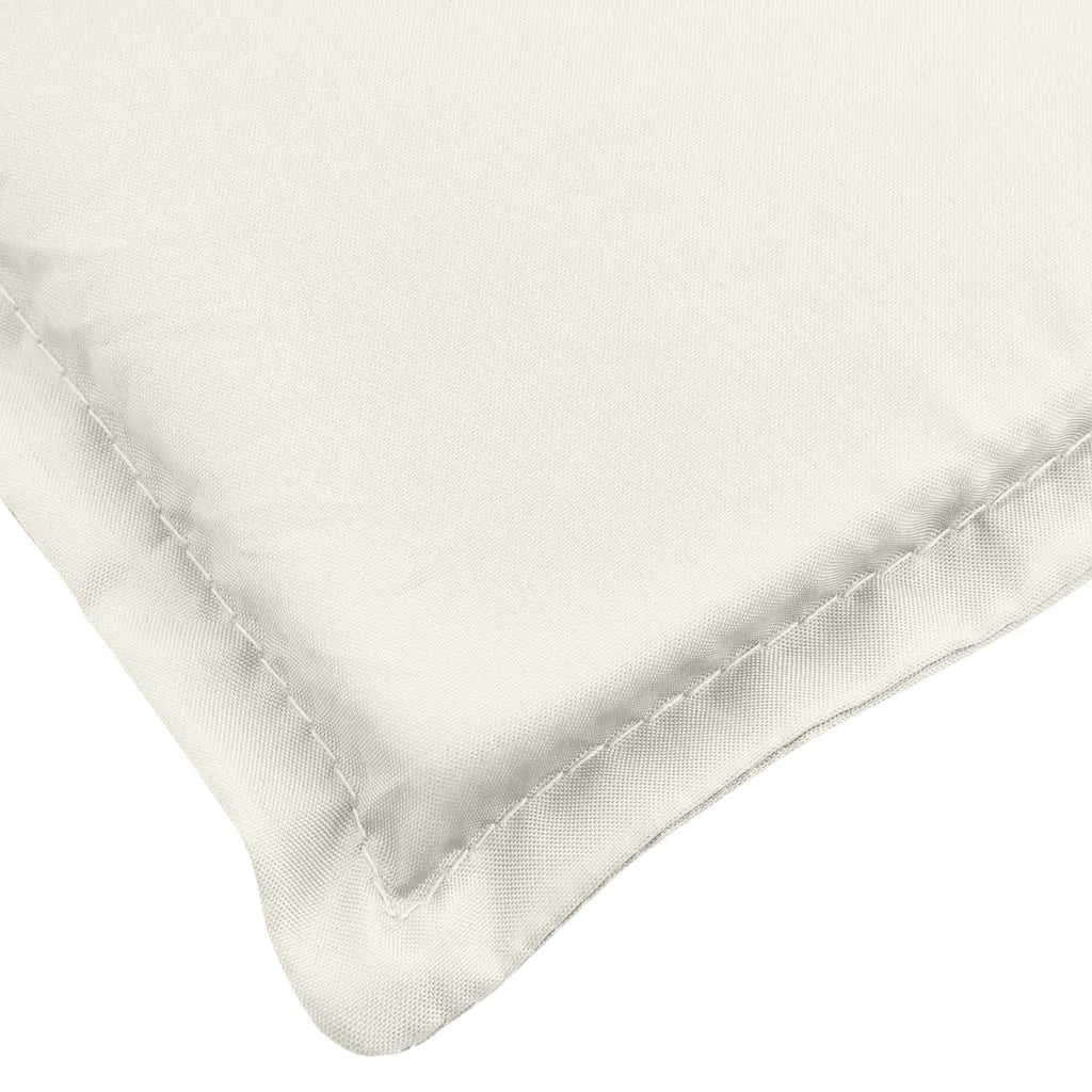 Cuscini Sedia Schiena Bassa 4 pz | Cuscini per sedie Crema M¨¦lange 100x50x4 Tessuto