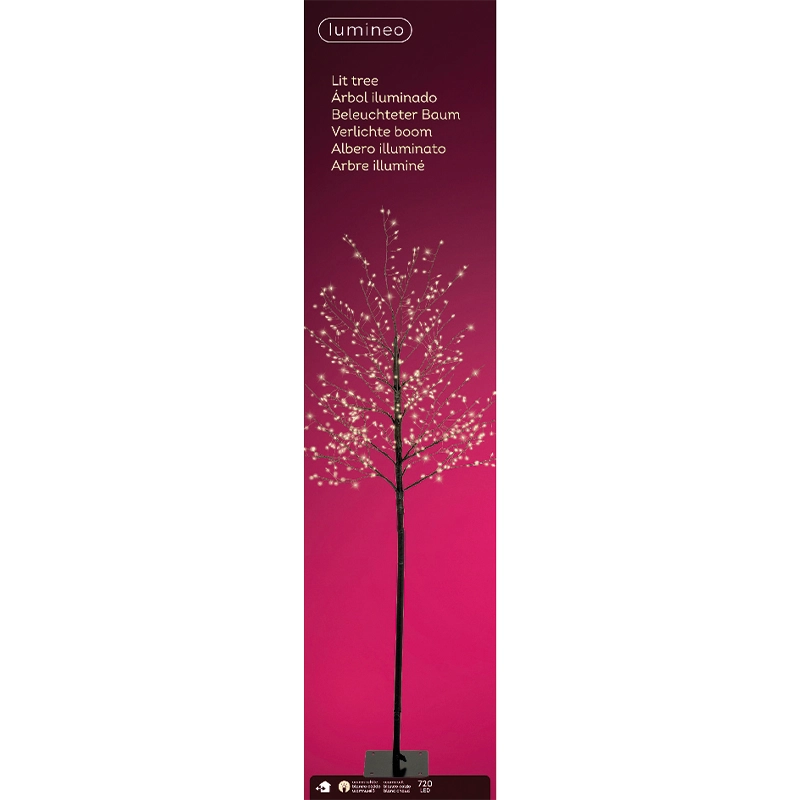 Albero di Natale con 720 led esterno-interno H180 x 40