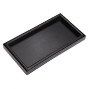 Piatto di Servizio in Legno - Reclinato - Antiscivolo - 20x10x2 cm - Piatto per Cibo - Bordo Elevati - Piatto da Servire