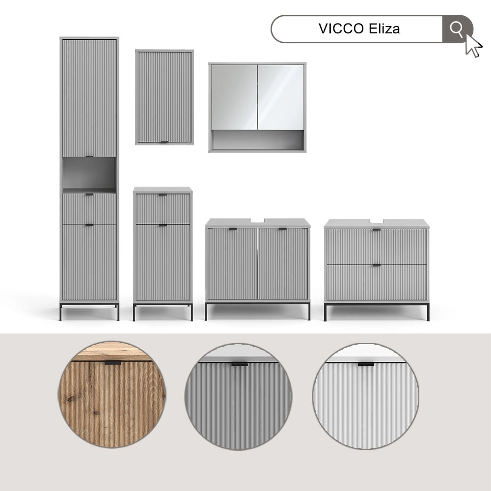 Vicco Mobiletto Bianco 70 x 63 cm con 2 porte