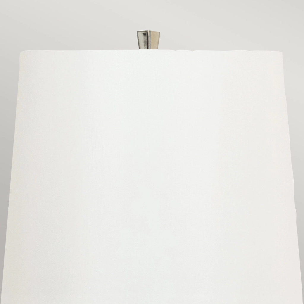 Lampada da tavolo nera, paralume bianco 79cm Ascent Elstead