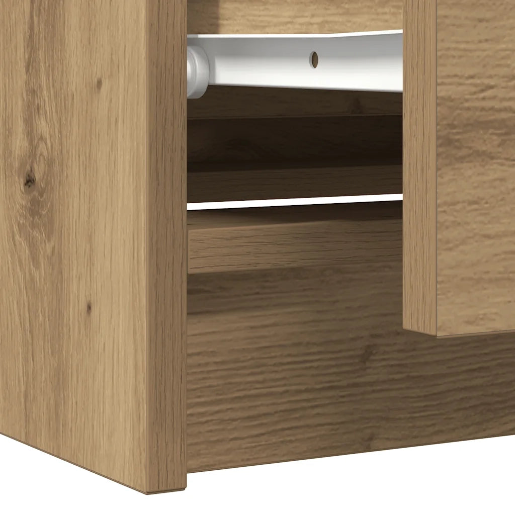 Mobile TV Rovere Artigianale 100x35x54 cm in Legno Multistrato 861804