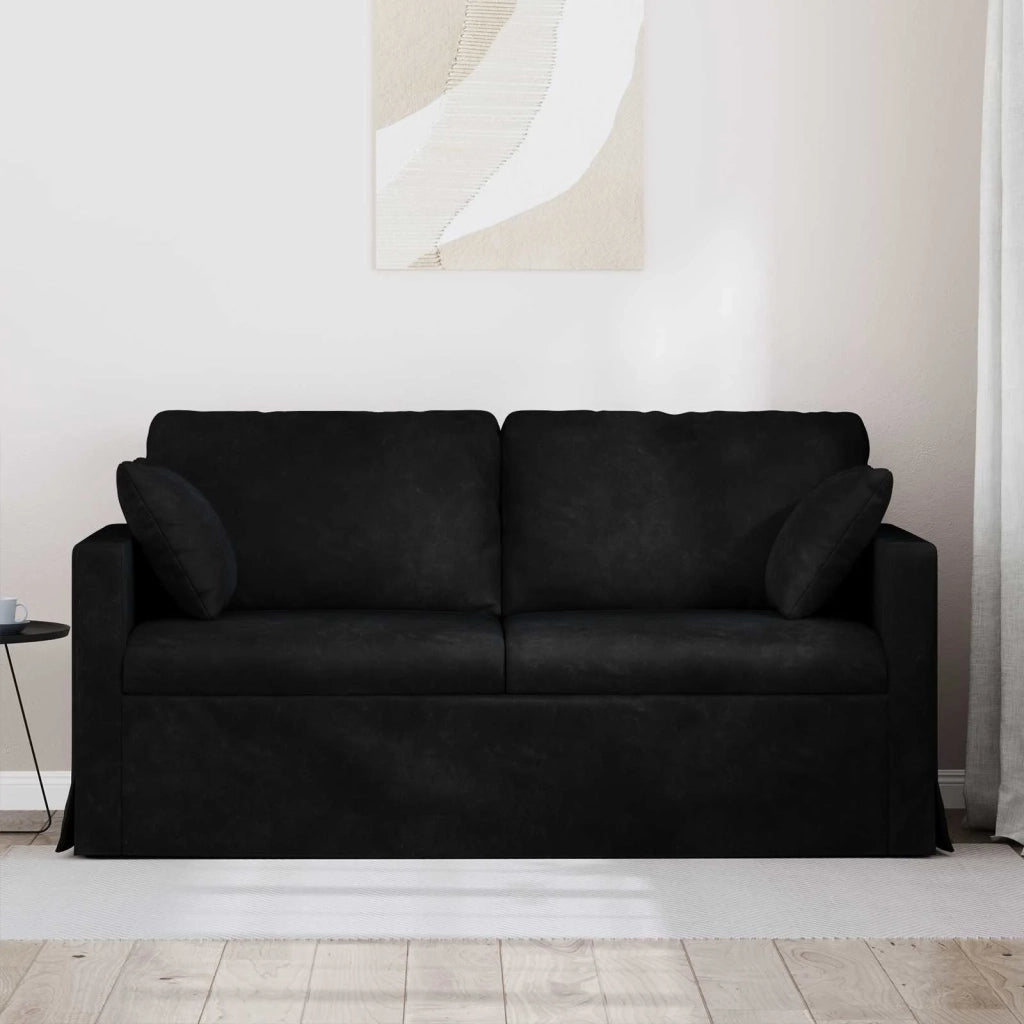 Divano Nero 158 x 78 x 80 cm Velluto 42024428