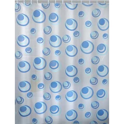 TENDA DOCCIA ORBITA PVC  120x200 Azzurro     GEDY