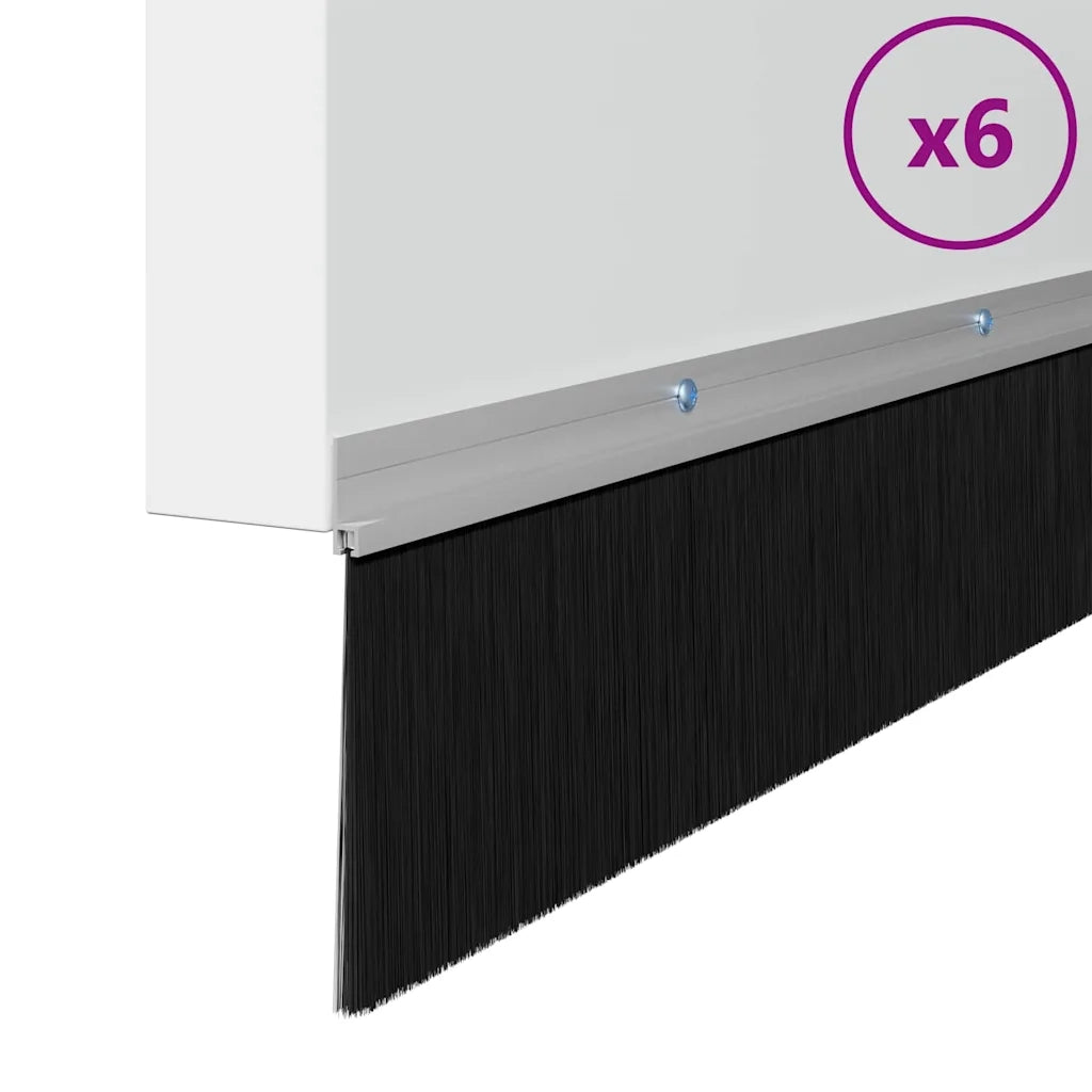 Spazzole per porte a vite 6 pz Argento 100 cm CFW2358278