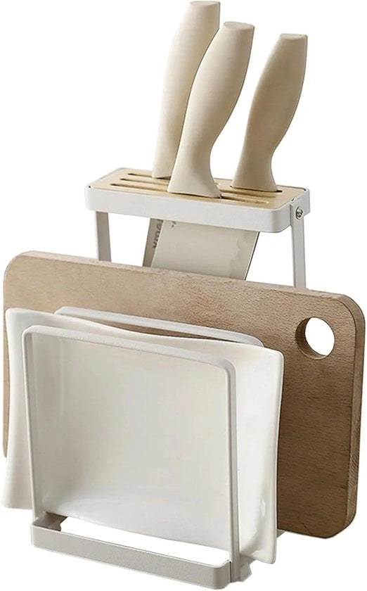 Organizzatore multifunzionale per cucina senza cassetta per coltelli