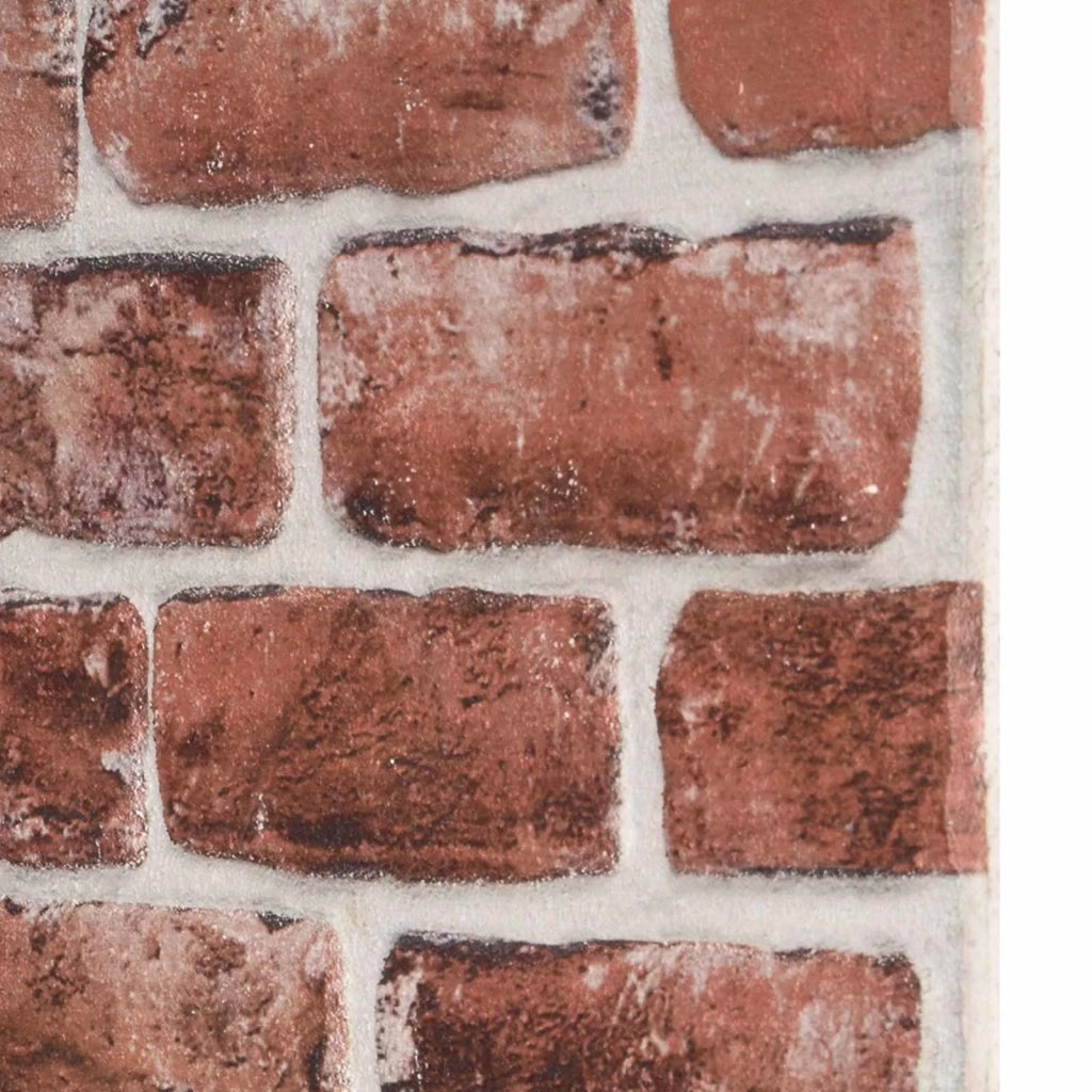 Pannelli da parete 10 pz 100 x 50 cm Marrone scuro e Bianco 42046090