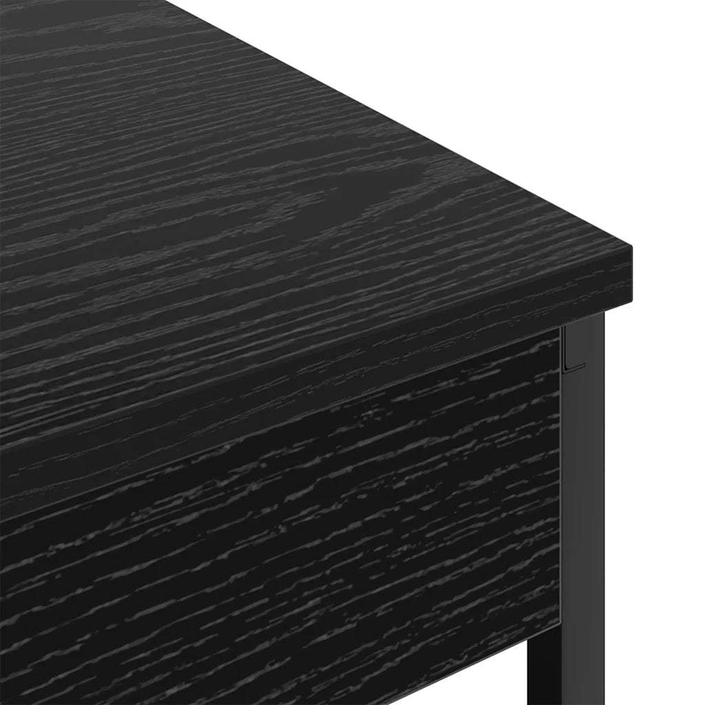 Armadio da Notte 2 pcs Rovere Nero 41 x 31 x 51 cm 859536