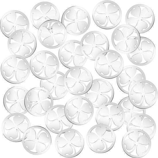 Accessori per auto - 40 pezzi - Acciaio inossidabile - Portatile - Amuleto di fortuna - Chiave d'appoggio - Utilizzo pratico - Token di spesa