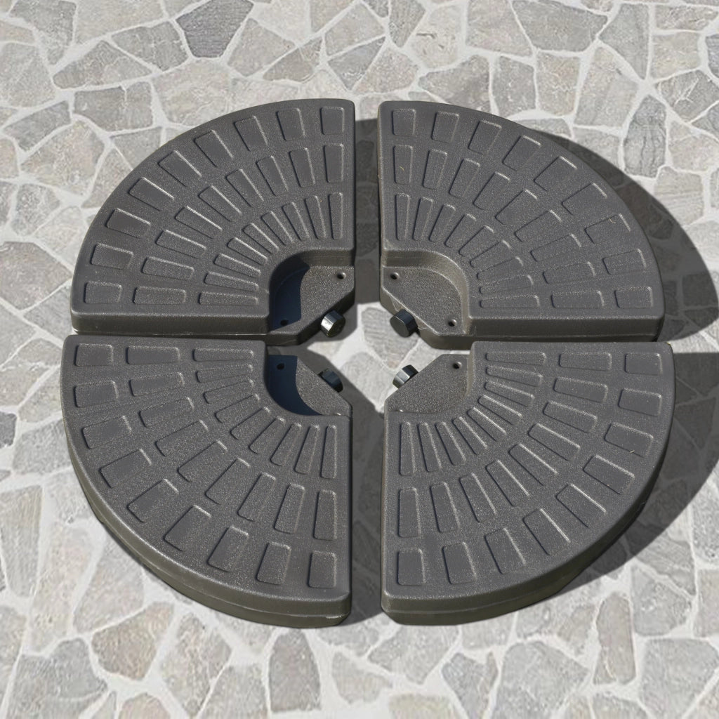 Base per Ombrellone ¨C Minimal ¨C 100x100x10,5 cm Marrone