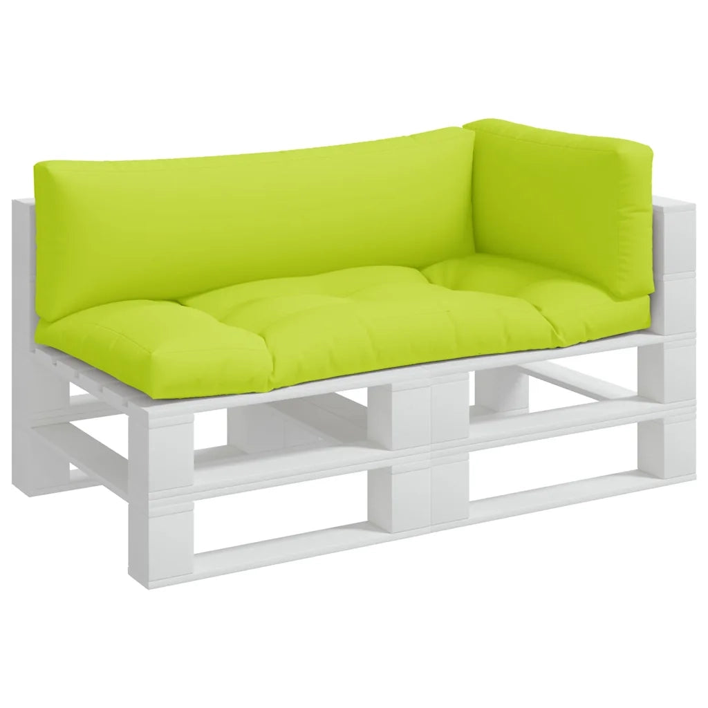 Cuscini per Pallet 3 pz Verde Intenso in Tessuto 360955