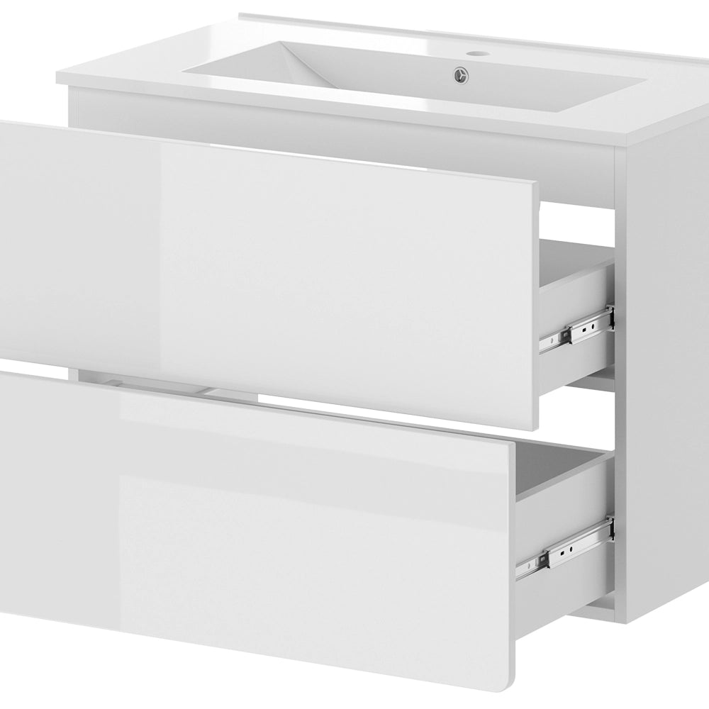 Vicco Set di mobili da bagno Bianco lucido 2 parti