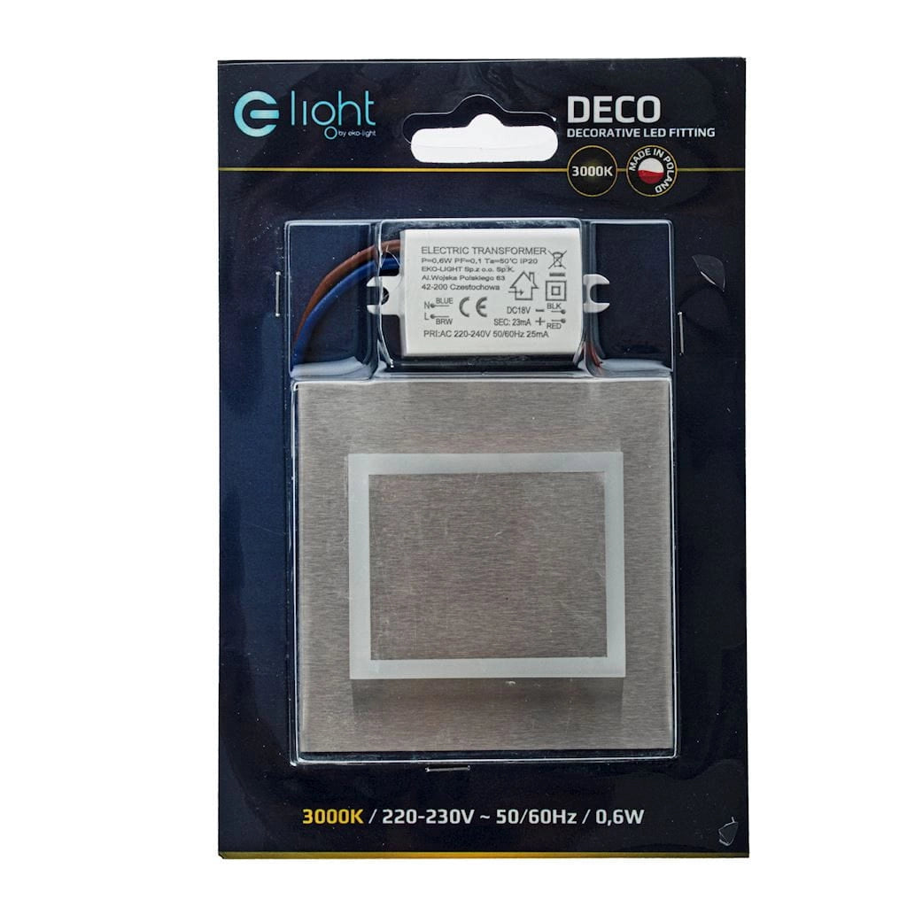 Lampada da scala incasso LED 0,6W 3000K Eko-Light EKS4437