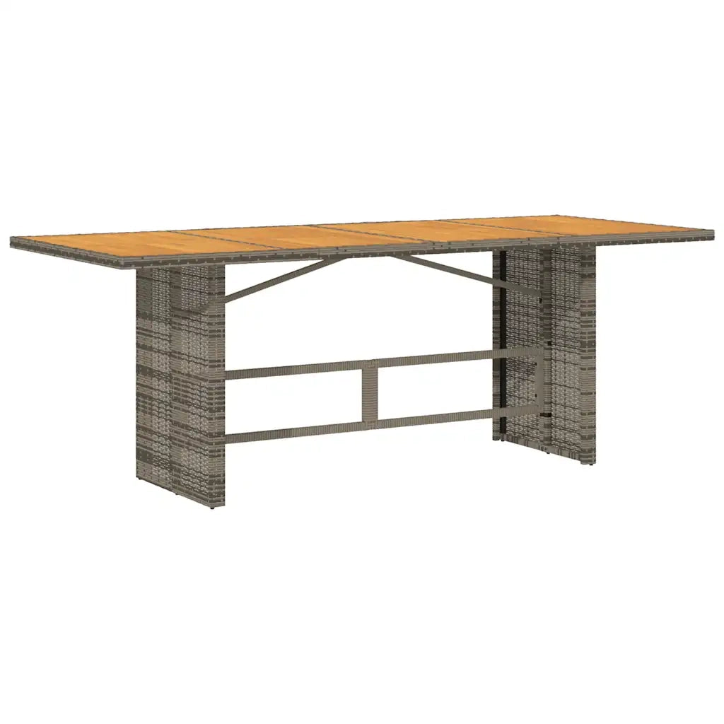 Set da Pranzo da Giardino 9 pz con Cuscini in Polyrattan Grigio 3262786
