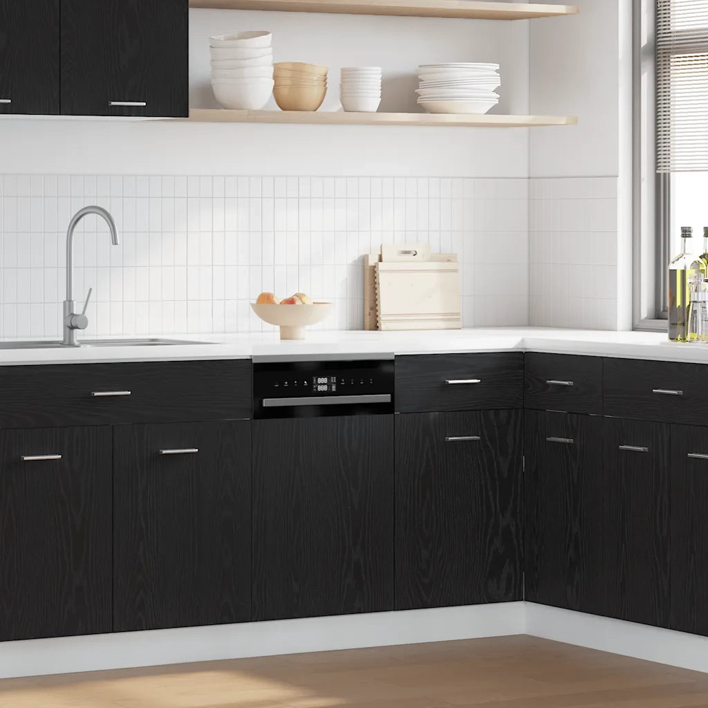 Pannello Lavastoviglie ¡°Lyon¡± Rovere Nero 45x1,5x67 cm