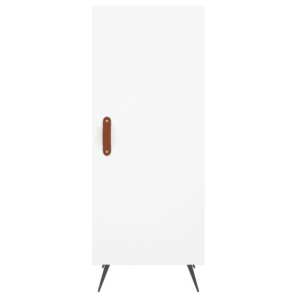 Credenza | Madia | Buffet da pranzo | Armadio da pranzo Bianca 34,5x34x90 cm in Legno Multistrato