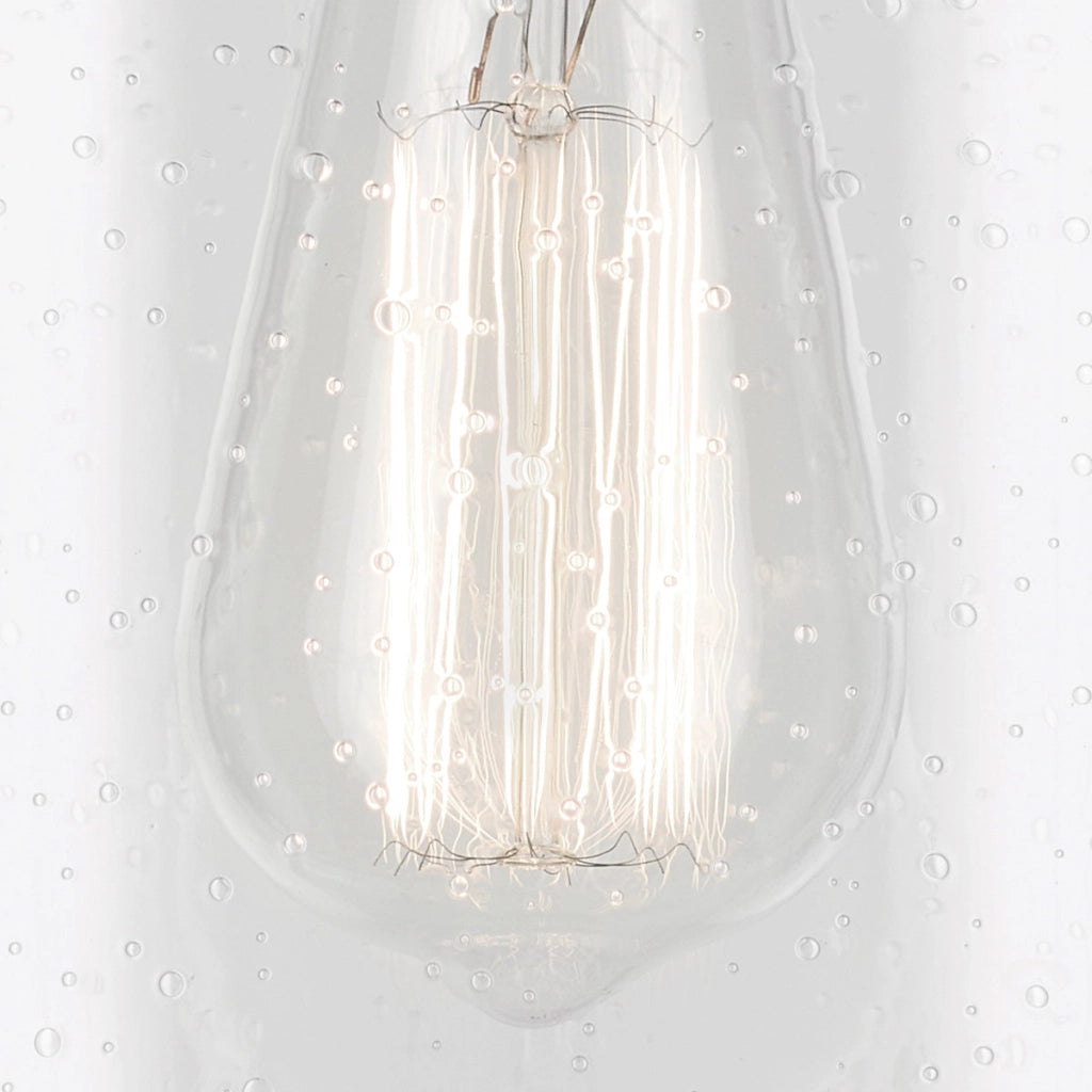 Plafoniera minimal ottone vetro bolle E27 Winslow Kichler