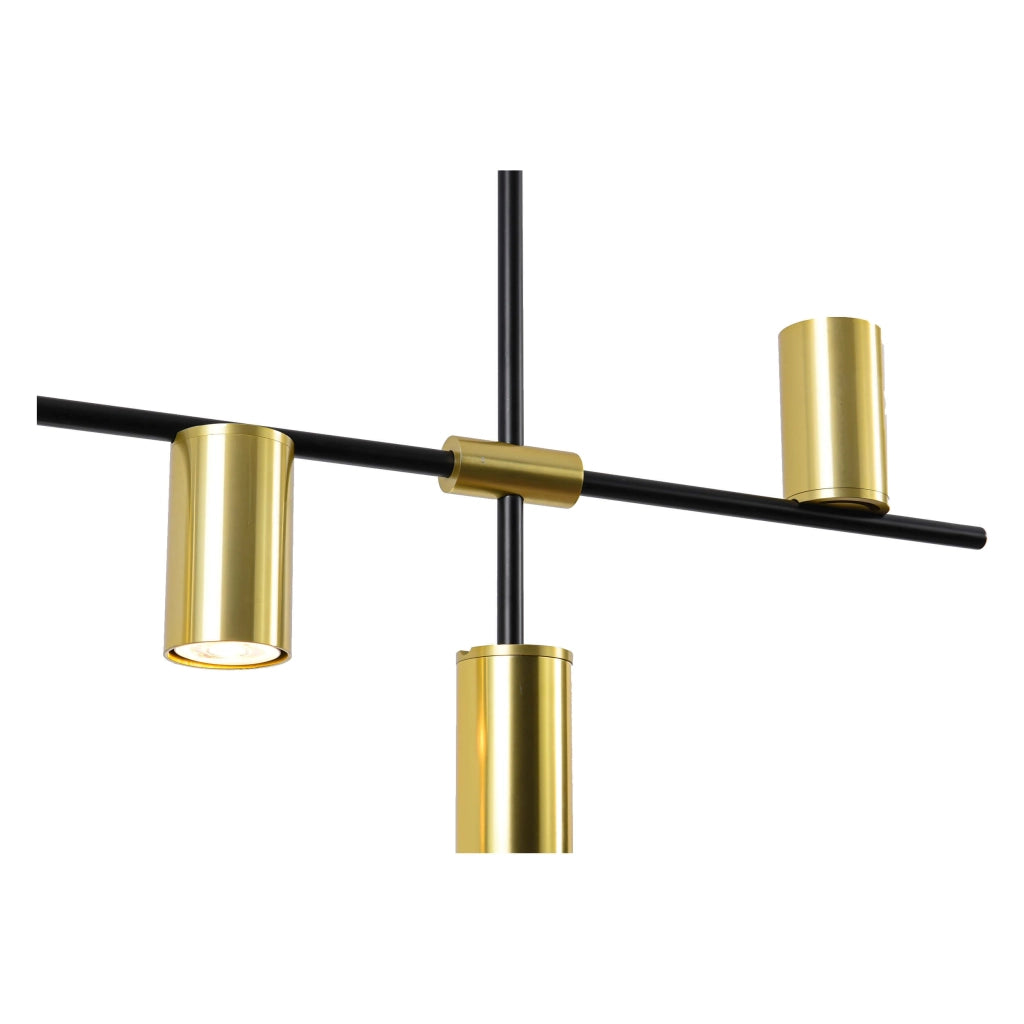 Lampada a sospensione Arizona 6xGU10 nero/oro Light Prestige