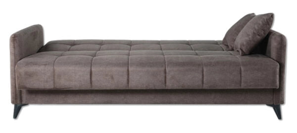 Divano egadi 3 posti recliner grigio inclusi 2 cuscini