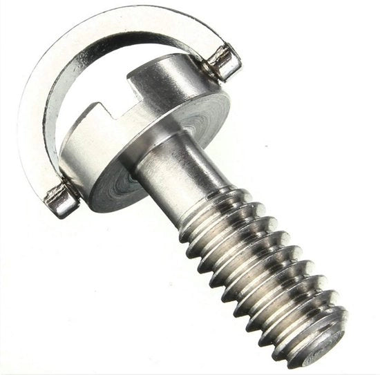 Viti a camera in acciaio inossidabile 1/4" per stativo e monopode - set da 2