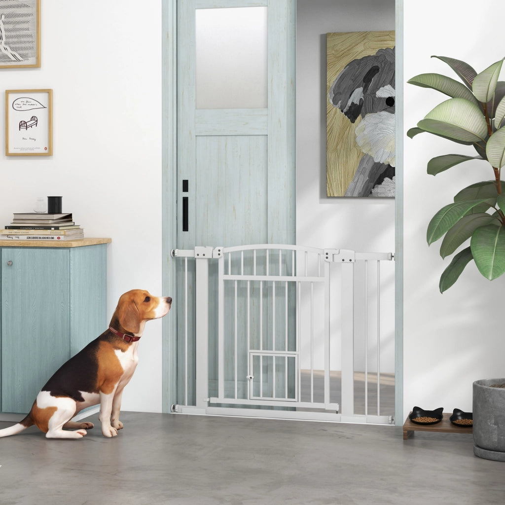 Barriera per cani ¨C zephmum ¨C Bianco 76-104 cm