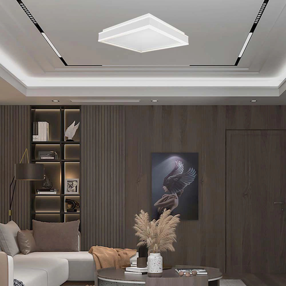 Plafoniera LED V-TAC 38W dimmerabile quadrata bianca 40cm