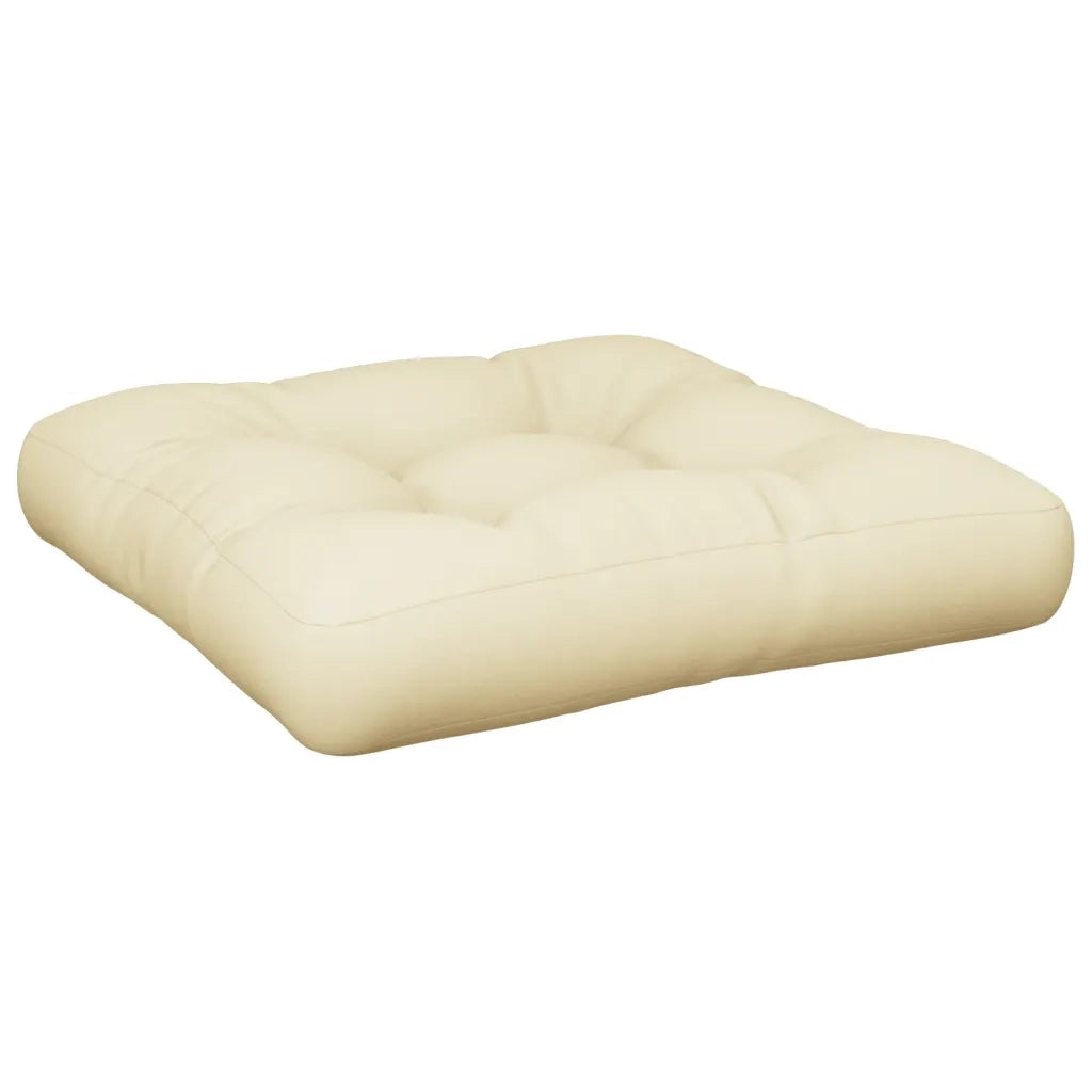 Cuscino per Divano-Cuscini per Sofa Pallet Crema 60x60x12 cm