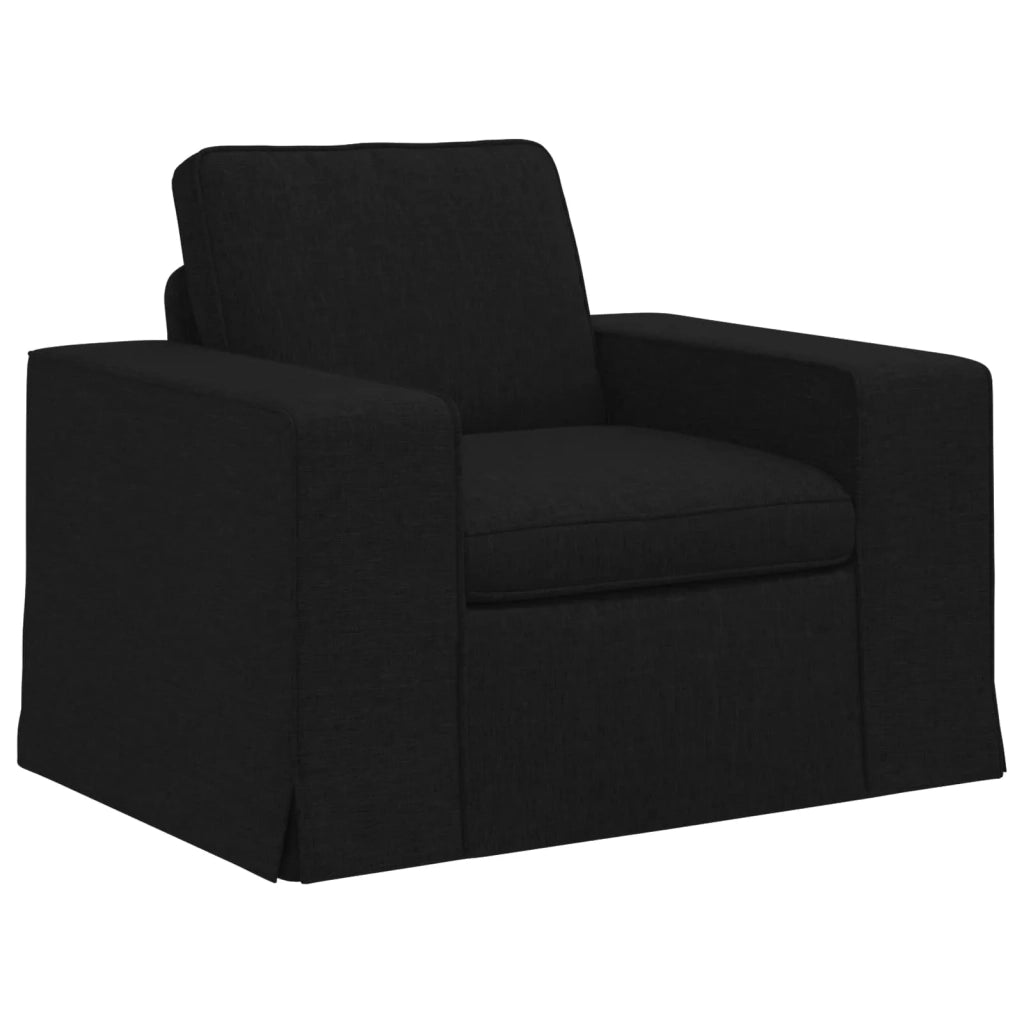 Set di divani 2 pcs Nero 182 x 80 x 82 cm Tessuto 3407546