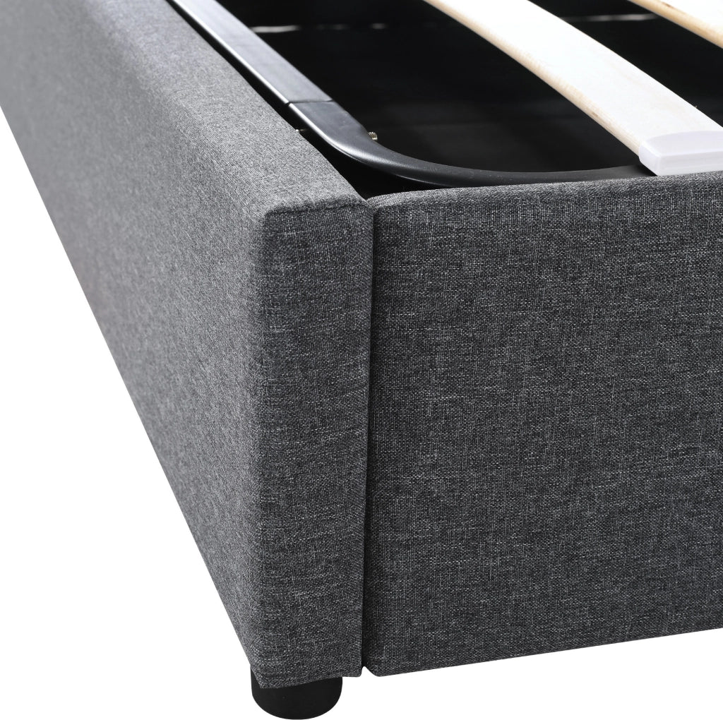 Letto matrimoniale con LED, USB e contenitore integrato