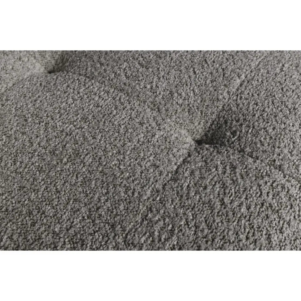 Pouf IMPERIA grigio – Pouf classico in tessuto bouclé
