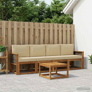 Set di divani da esterno 4 pz Naturale 3384969