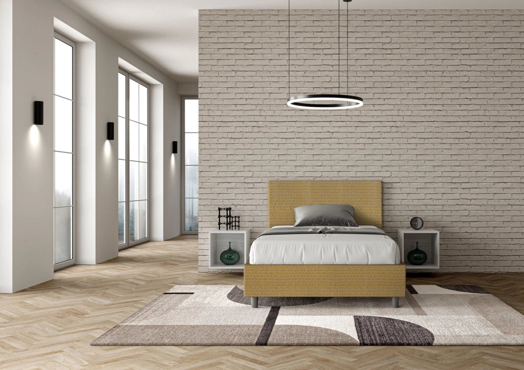 Letto 1 Piazza e Mezzo 120x190 cm Senza Rete Adele Labirinto 06 Giallo