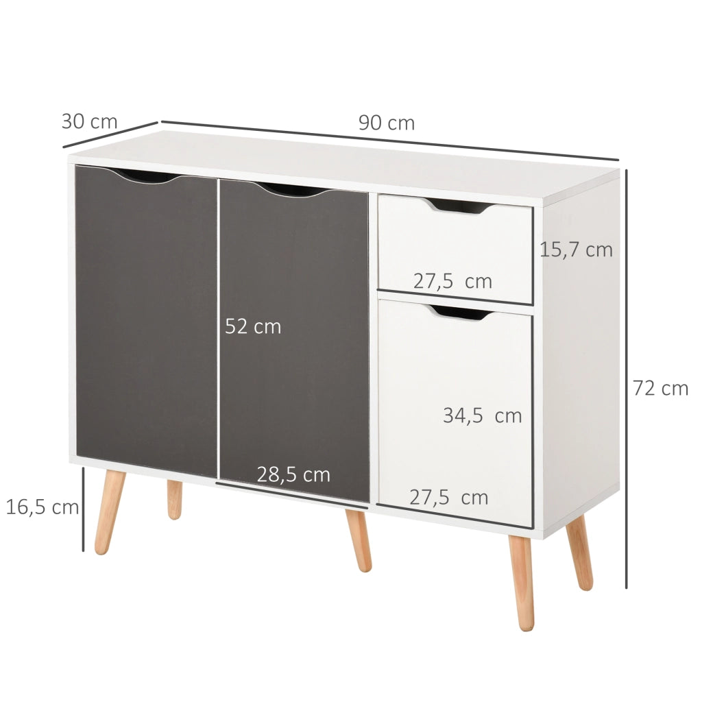 Armadio ¨C Minimal ¨C 90x30x72 Bianco Grigio