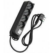 MULTIPRESA CON INTERRUTTORE 'OMEGA' mt. 3 - nera  - FANTON