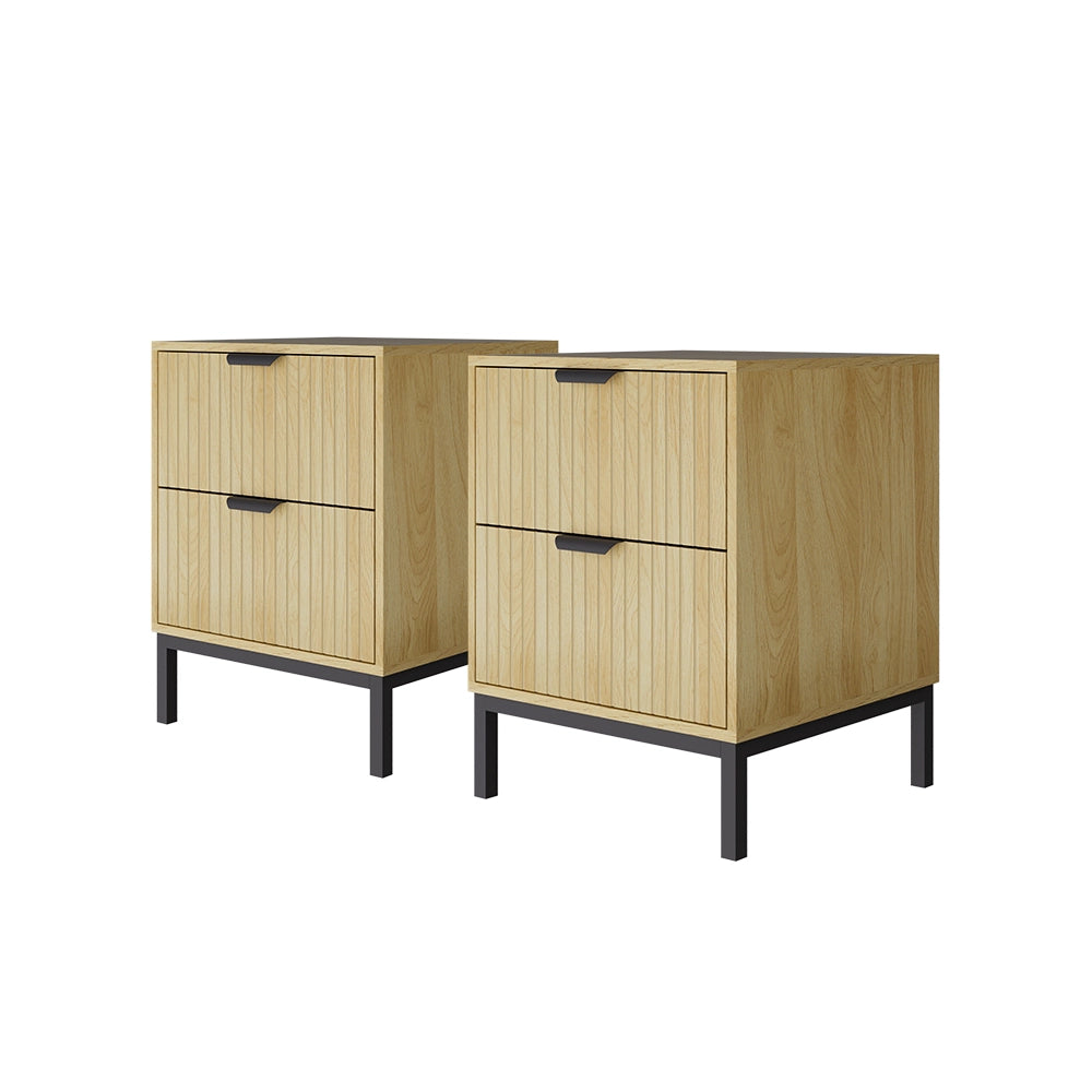 Vicco Comodino Rovere 40 x 52 cm Set di 2