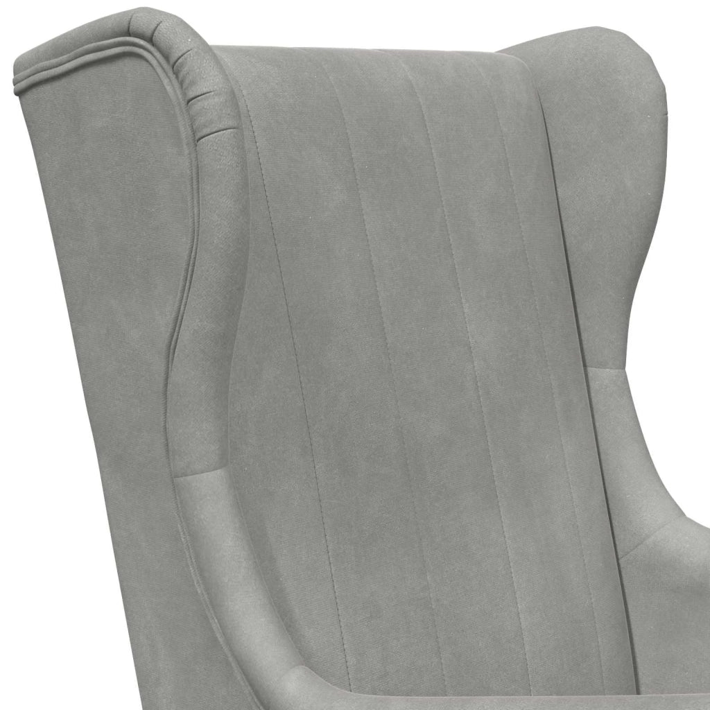 Poltrona | Sedia Relax Grigio Chiaro Velluto