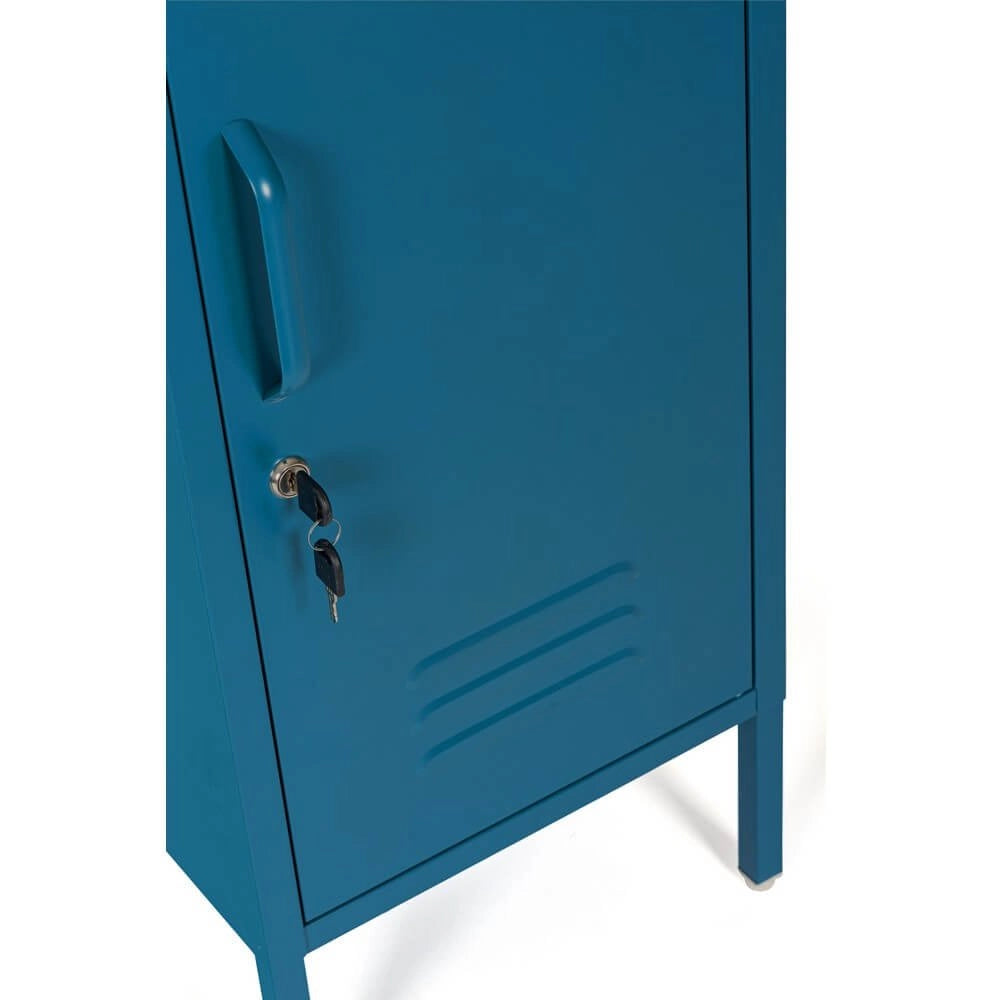 Comodino in Acciaio Blu Industriale da Interno - CLIFTON