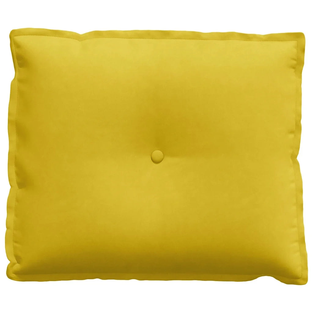 Cuscino per Schiena | Cuscino dorsale Giallo 60 x 50 cm Tessuto in Cords