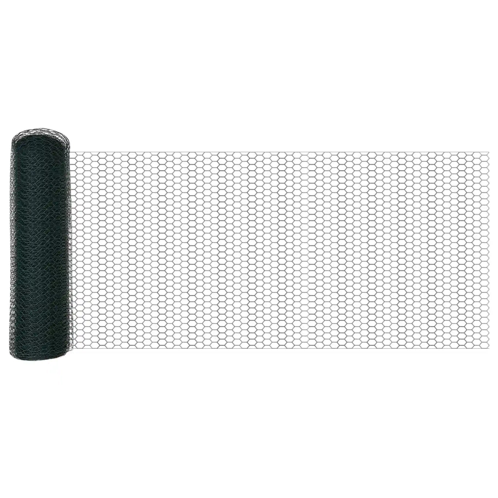 Recinzione Esagonale Verde 0,6 x 10 m PVC 42005338